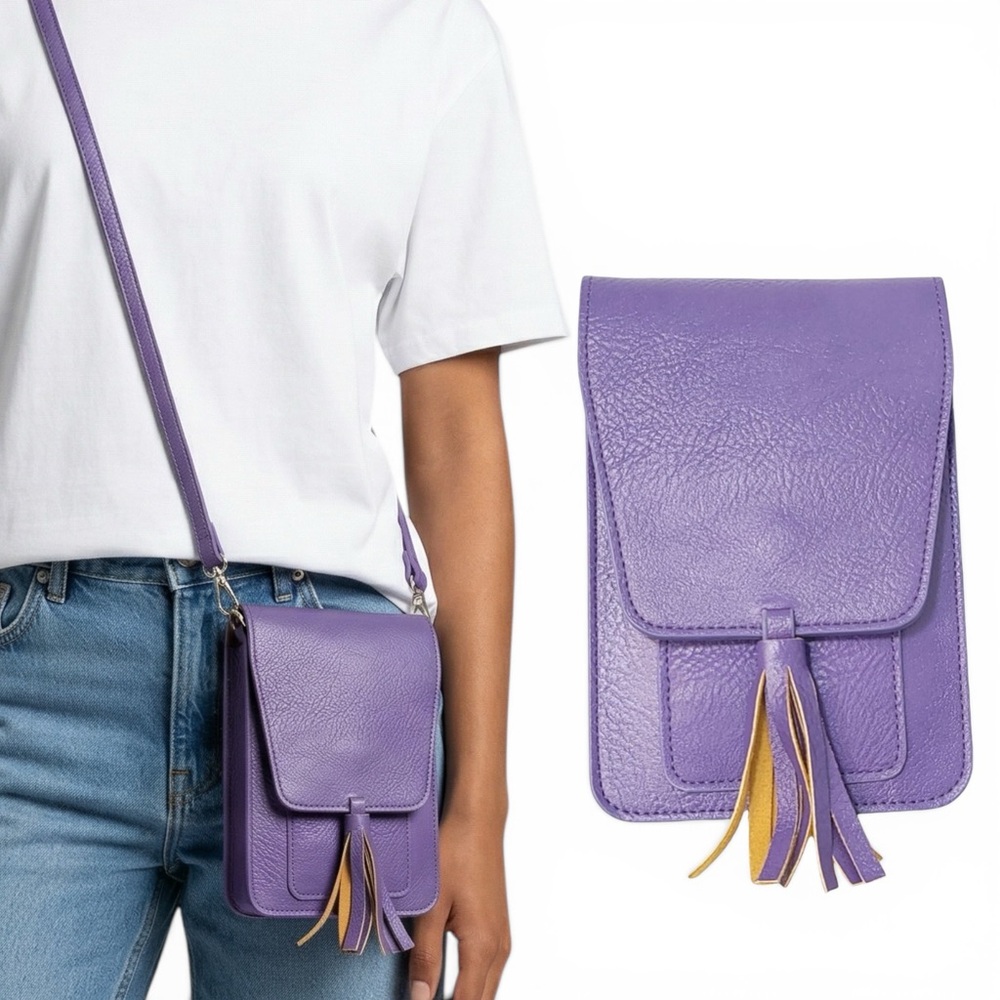 K. Carroll Harper Crossbody Bag Women Purple RFID Secure Shoulder Bag NWT